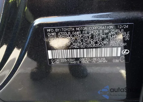 2025 Lexus Is 350 F Sport Design from USA, damaged, VIN JTHBZ1B21S5083543